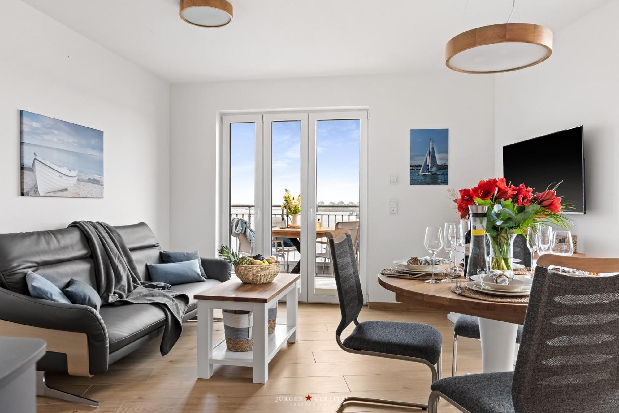 Sea Apartment Mojo- Meerblick, Infrarotauna, Terrasse Olpenitz Kültér fotó