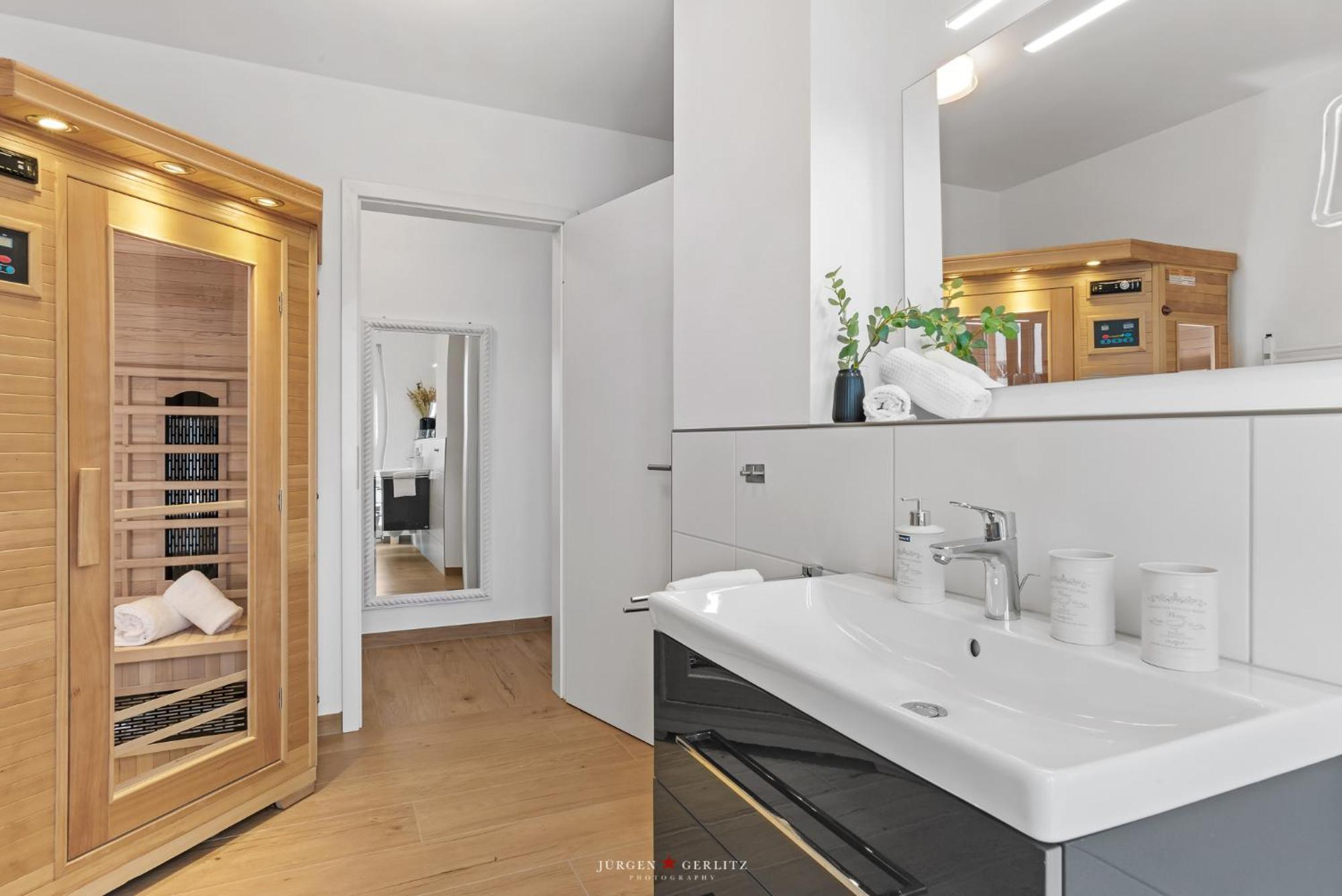 Sea Apartment Mojo- Meerblick, Infrarotauna, Terrasse Olpenitz Kültér fotó