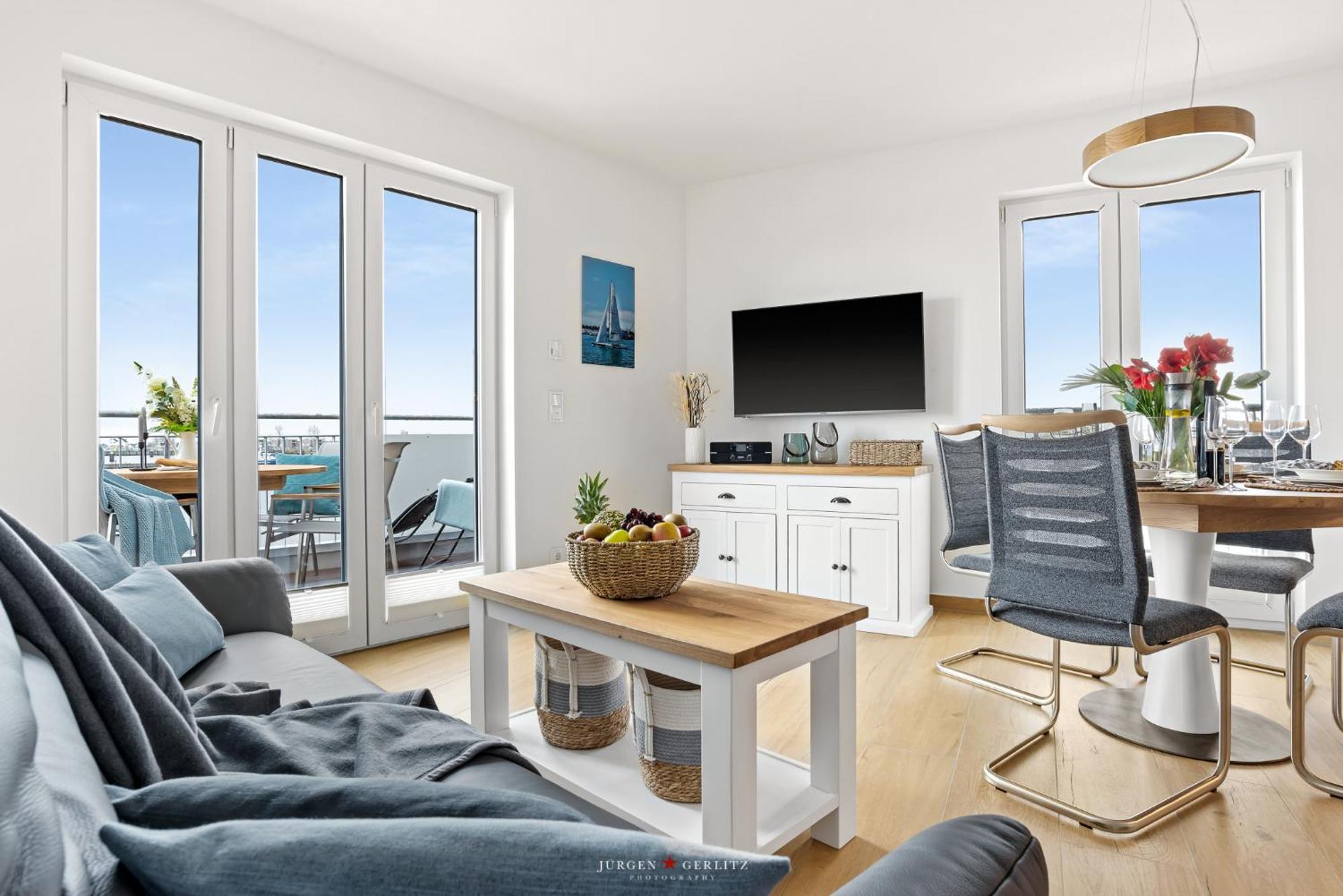 Sea Apartment Mojo- Meerblick, Infrarotauna, Terrasse Olpenitz Kültér fotó