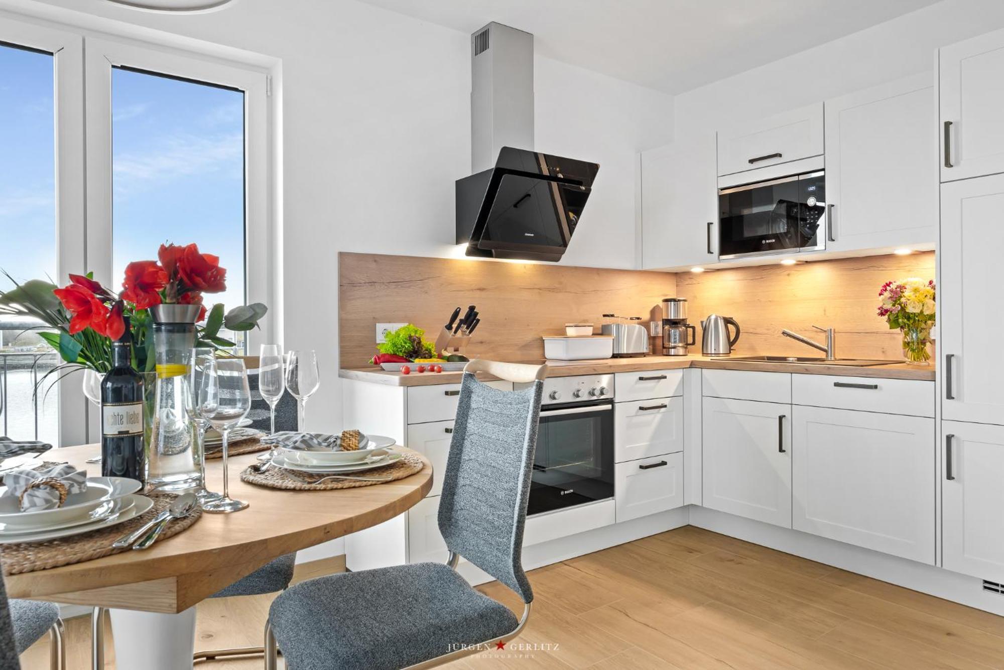 Sea Apartment Mojo- Meerblick, Infrarotauna, Terrasse Olpenitz Kültér fotó
