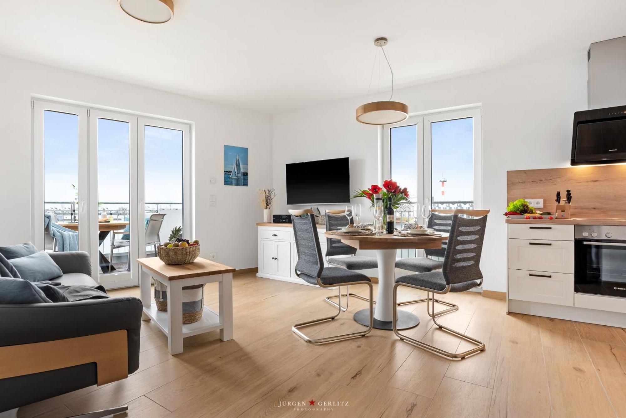 Sea Apartment Mojo- Meerblick, Infrarotauna, Terrasse Olpenitz Kültér fotó